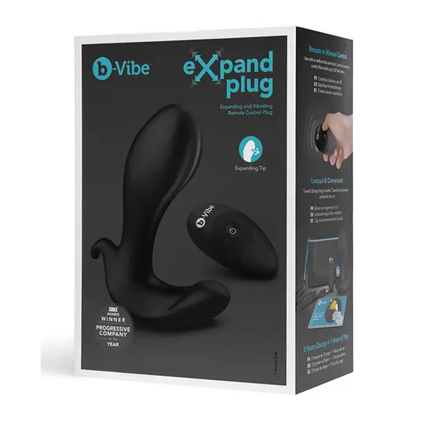 b-Vibe Expand Plug - Black - Anal Products