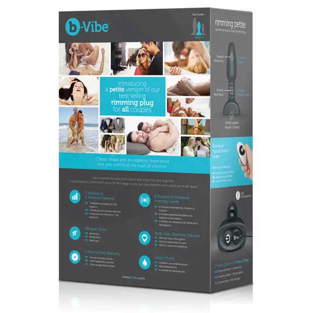 b-Vibe Petite Rimming Plug - Black - Anal Products