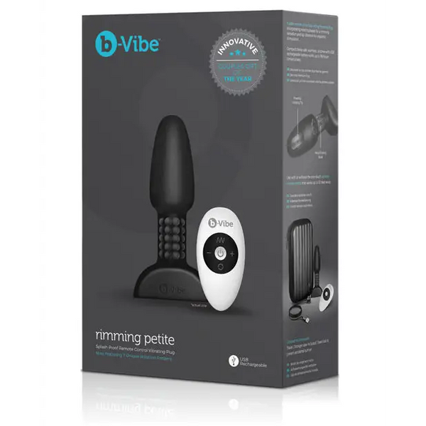 b-Vibe Petite Rimming Plug - Black - Anal Products