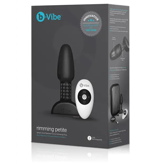 b-Vibe Petite Rimming Plug - Black - Anal Products