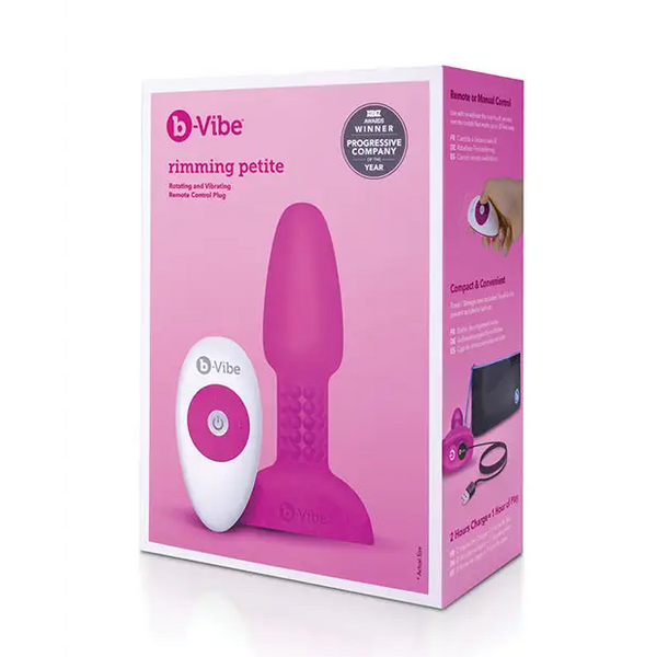 b-Vibe Petite Rimming Plug - Fuchsia - Anal Products
