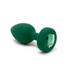 b-Vibe Remote Control Vibrating Jewel Plug (M/L) - Emerald Green - Anal Products