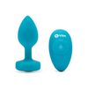 b-Vibe Remote Control Vibrating Jewel Plug (S/M) - Teal - Anal Products