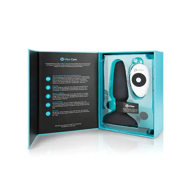 b-Vibe Rimming Plug 2 - Black - Anal Products