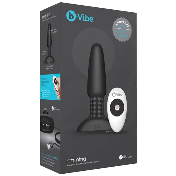 b-Vibe Rimming Plug 2 - Black - Anal Products