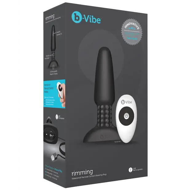b-Vibe Rimming Plug 2 - Black - Anal Products