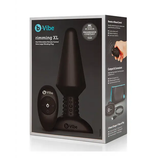 b-Vibe Rimming Plug XL - Black - Anal Products
