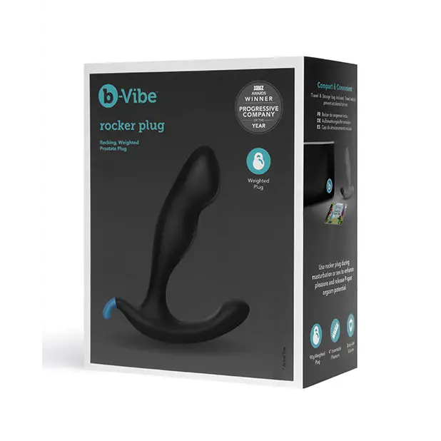 b-Vibe Rocker Plug - Black - Anal Products
