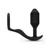 b-Vibe Snug & Tug Weighted Silicone & Penis Ring - 128 g Black - Anal Products
