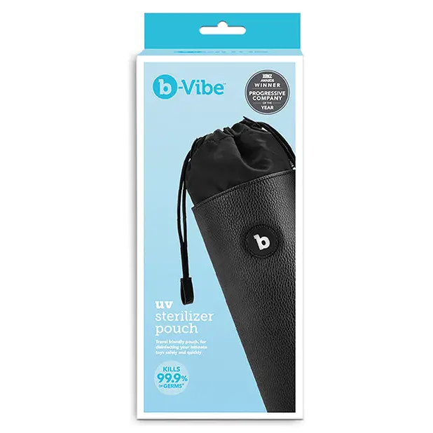 b-Vibe UV Sterilizer Pouch w/USB Cord - Black - Storage Cases & Bags