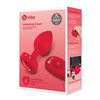 b-Vibe Vibrating Heart Plug M/L - Red - Anal Products