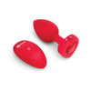 b-Vibe Vibrating Heart Plug M/L - Red - Anal Products