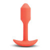 b-Vibe Vibrating Snug Plug - Small Orange - Anal Products
