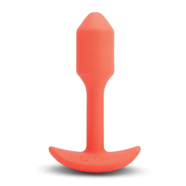 b-Vibe Vibrating Snug Plug - Small Orange - Anal Products