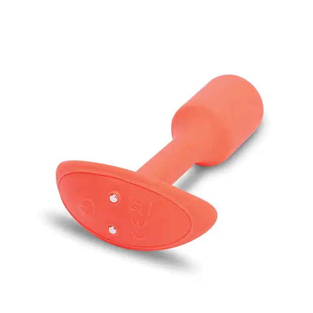 b-Vibe Vibrating Snug Plug - Small Orange - Anal Products