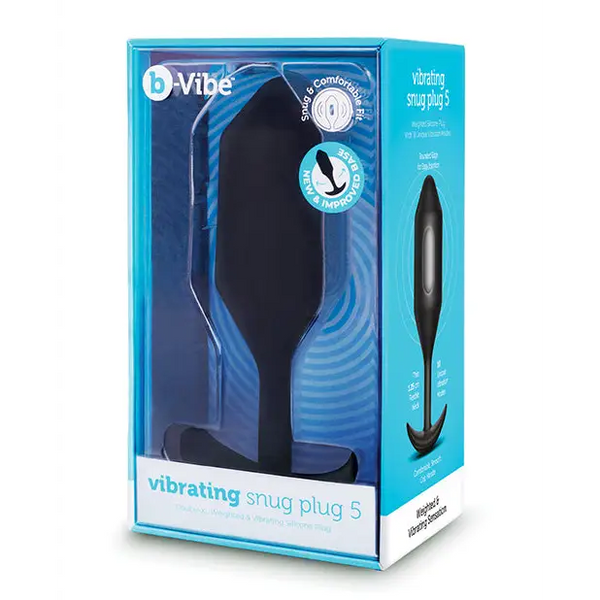 b-Vibe Vibrating Snug Plug - XXLarge Black - Anal Products