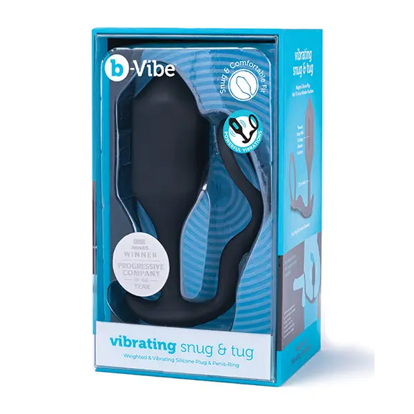 b-Vibe Vibrating Snug & Tug XL - Black - Anal Products