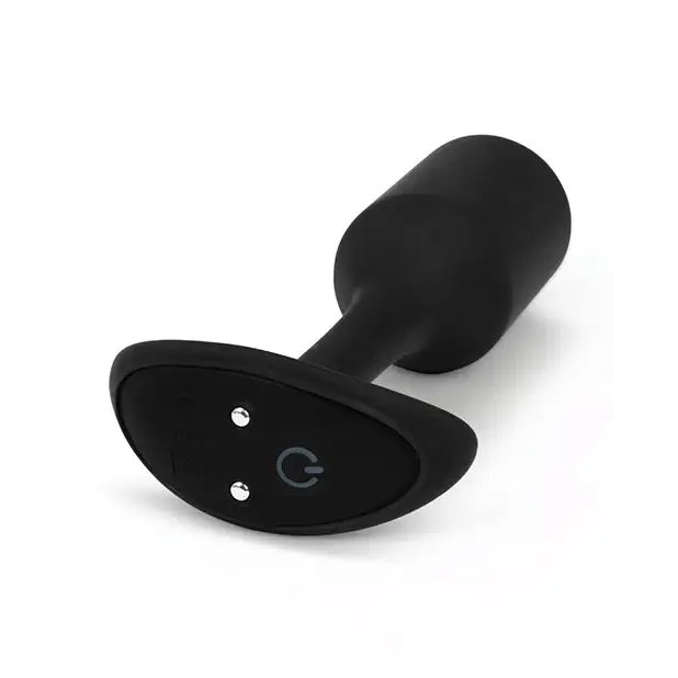 b-Vibe Vibrating Weighted Snug Plug M - 112 g Black - Anal Products