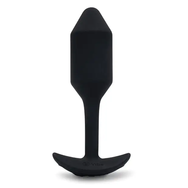 b-Vibe Vibrating Weighted Snug Plug M - 112 g Black - Anal Products
