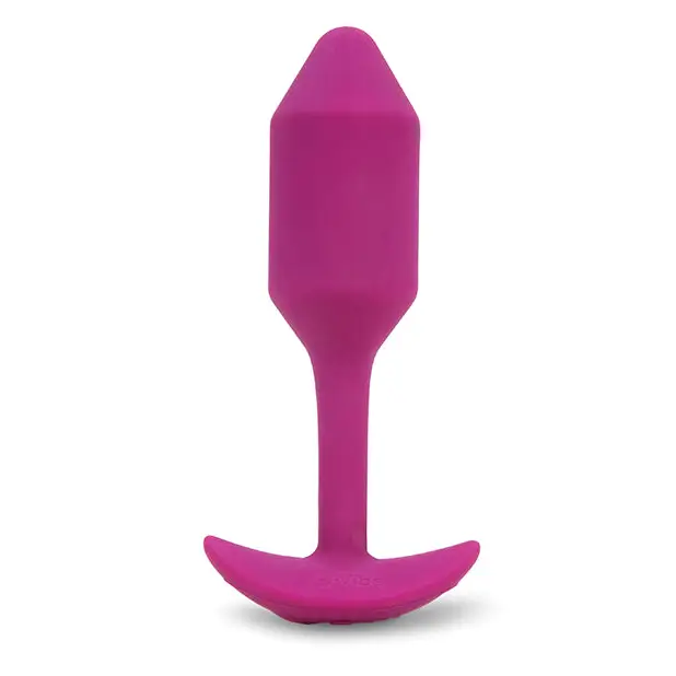 b-Vibe Vibrating Weighted Snug Plug M - 112 g Rose - Anal Products