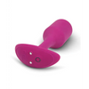 b-Vibe Vibrating Weighted Snug Plug M - 112 g Rose - Anal Products