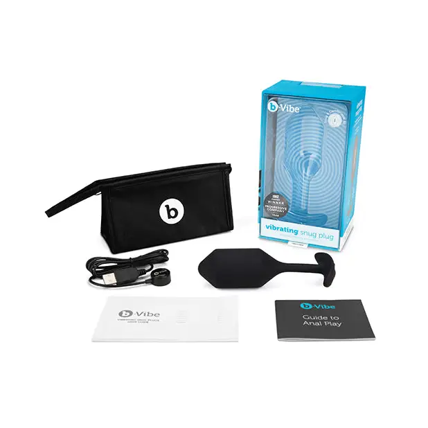 b-Vibe Vibrating Weighted Snug Plug XL - 247 g Black - Anal Products