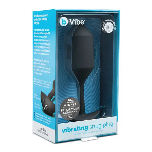 b-Vibe Vibrating Weighted Snug Plug XL - 247 g Black - Anal Products