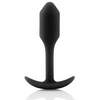 b-Vibe Weighted Snug Plug 1 - 55 g Black - Anal Products