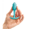 b-Vibe Weighted Snug Plug 1 - 55 g Mint - Anal Products