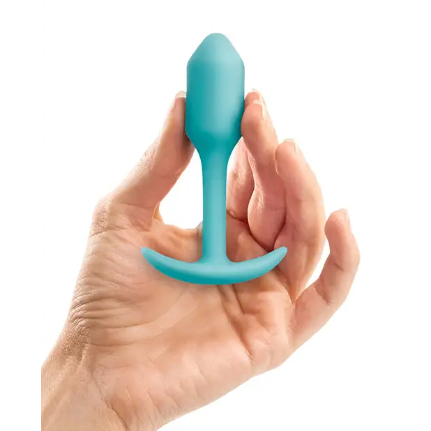 b-Vibe Weighted Snug Plug 1 - 55 g Mint - Anal Products