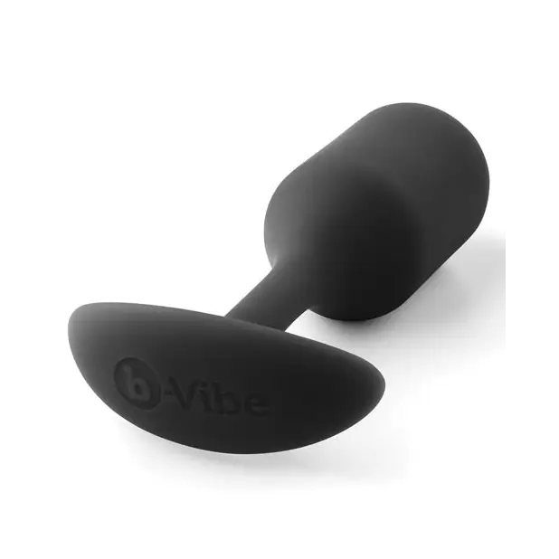 b-Vibe Weighted Snug Plug 2 - 114 g Black - Anal Products