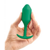 b-Vibe Weighted Snug Plug 2 - 114 g Green - Anal Products