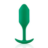 b-Vibe Weighted Snug Plug 2 - 114 g Green - Anal Products