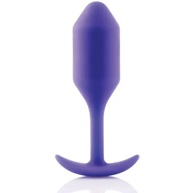 b-Vibe Weighted Snug Plug 2 - 114 g Purple - Anal Products