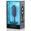 b-Vibe Weighted Snug Plug 3 - 180 g Black - Anal Products