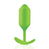 b-Vibe Weighted Snug Plug 3 - 180 g Lime - Anal Products