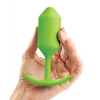 b-Vibe Weighted Snug Plug 3 - 180 g Lime - Anal Products
