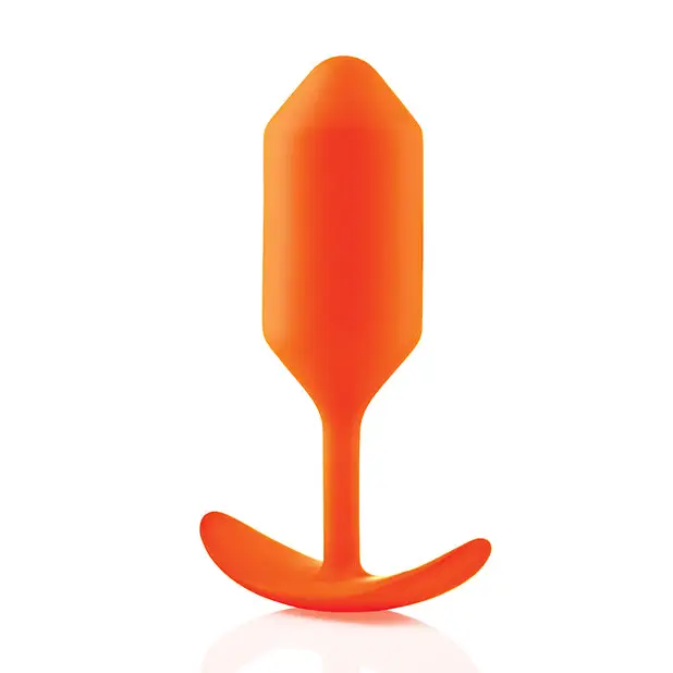 b-Vibe Weighted Snug Plug 3 - 180 g Orange - Anal Products
