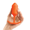 b-Vibe Weighted Snug Plug 3 - 180 g Orange - Anal Products
