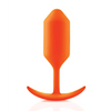 b-Vibe Weighted Snug Plug 3 - 180 g Orange - Anal Products