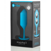 b-Vibe Weighted Snug Plug 3 - 180 g Teal - Anal Products