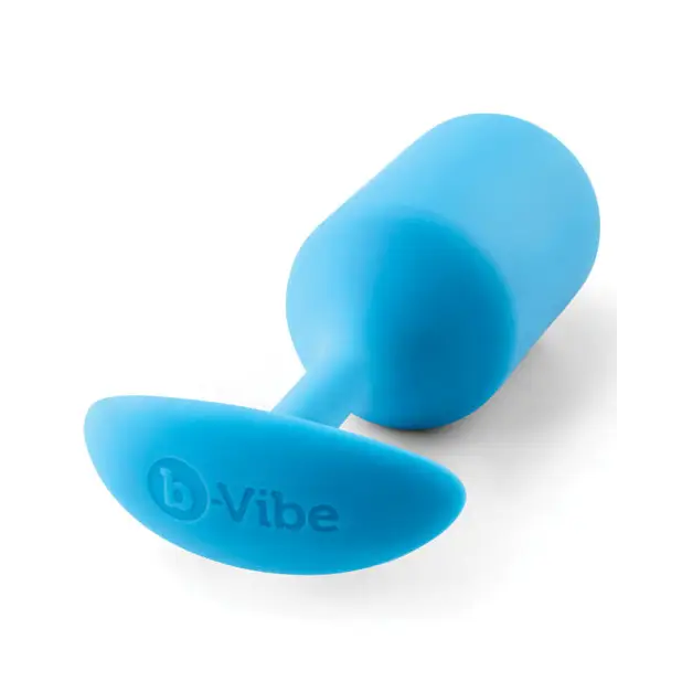 b-Vibe Weighted Snug Plug 3 - 180 g Teal - Anal Products