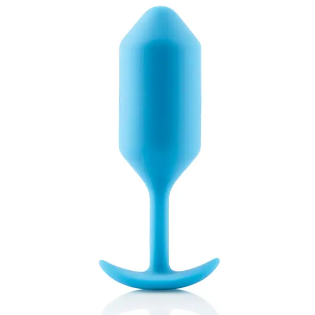 b-Vibe Weighted Snug Plug 3 - 180 g Teal - Anal Products