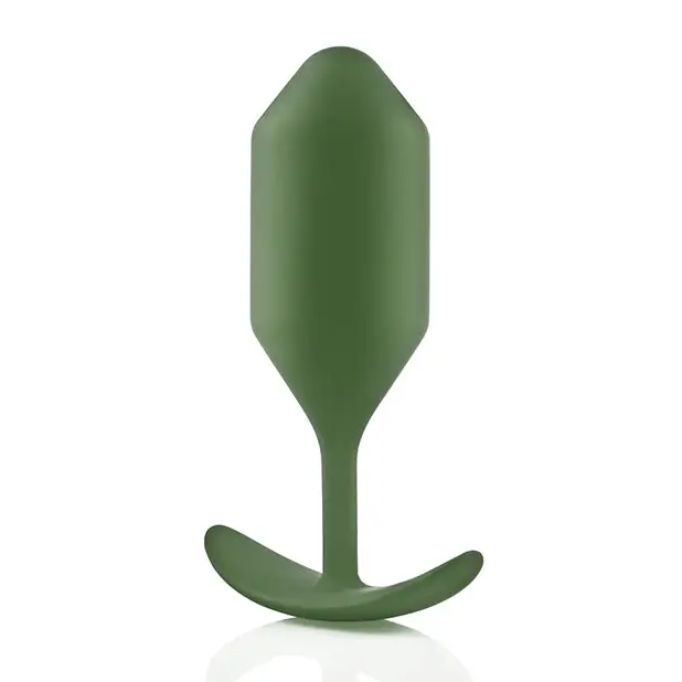 b-Vibe Weighted Snug Plug 4 - 256 g Army - Anal Products