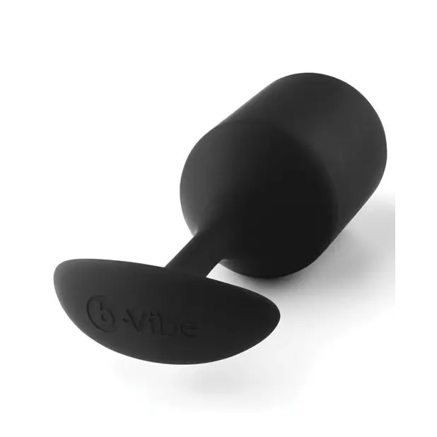 b-Vibe Weighted Snug Plug 4 - 256 g Black - Anal Products