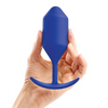 b-Vibe Weighted Snug Plug 4 - 256 g Navy - Anal Products