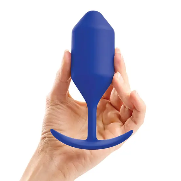 b-Vibe Weighted Snug Plug 4 - 256 g Navy - Anal Products
