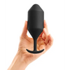 b-Vibe Weighted Snug Plug 5 - 350 g Black - Anal Products
