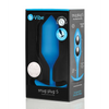 b-Vibe Weighted Snug Plug 5 - 350 g Blue - Anal Products