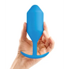 b-Vibe Weighted Snug Plug 5 - 350 g Blue - Anal Products